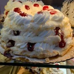 Layered cream cake
